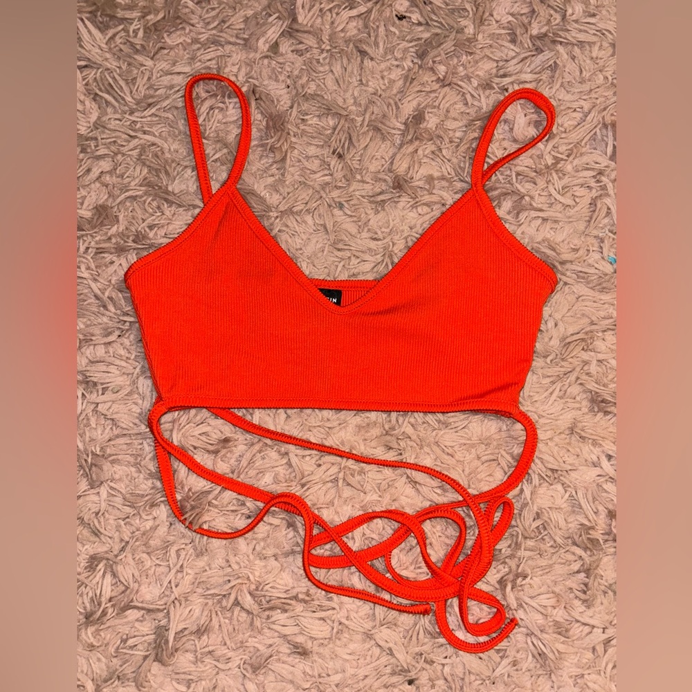 SHEIN orange crop top size XS